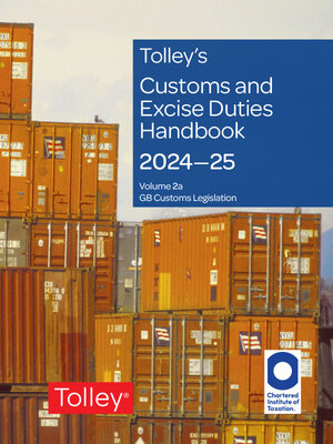 cover image of Tolley's Customs and Excise Duties Handbook